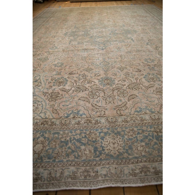 Old New House Vintage Distressed Tabriz Carpet - 9' x 12'4" For Sale - Image 4 of 11