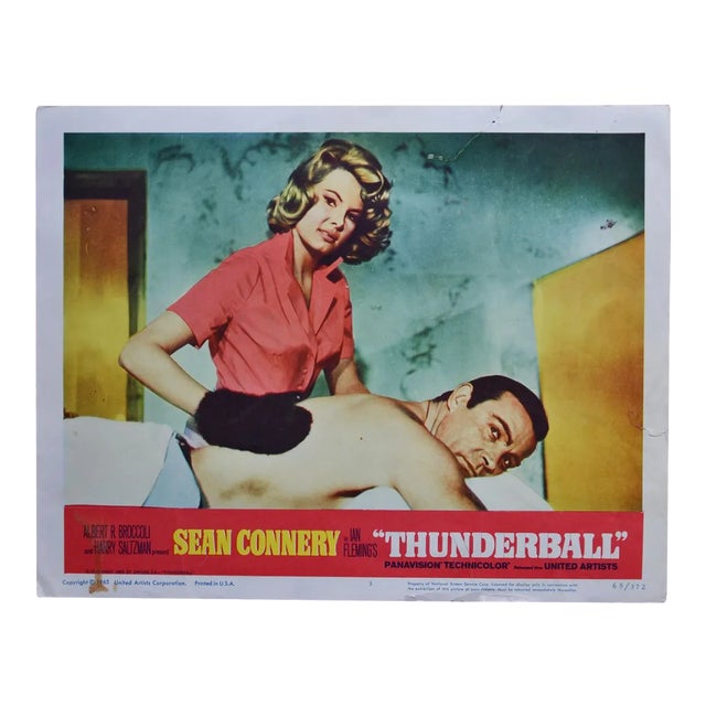 James Bond 007 Thunderball Original Lobby Card, UK, 1965 For Sale