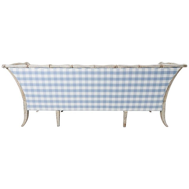 Gustavian (Swedish) 18th Century Schumacher Swedish Gustavian Wood Carving Sofa For Sale - Image 3 of 6