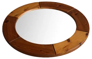 Wall Mirror in Pine from Glasmäster Markaryd, Sweden, 1960s