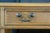 Brown Mid Century Sligh Pine Tooled Leather Top Kneehole Office Library Writing Desk For Sale - Image 8 of 18