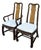 Vintage Universal Furniture Asian Ming Style Armchair & Side Chair in Dark Brown & Burl Wood For Sale