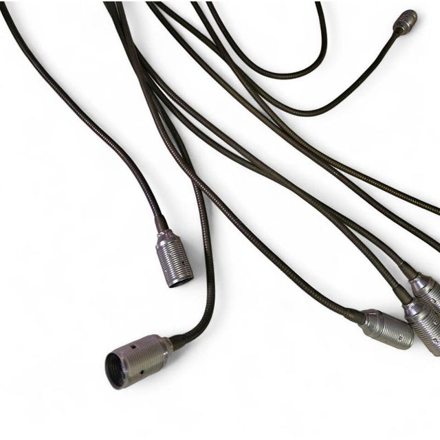 Brown Early Flexible Turciu 9 Hanging Lamp by Enzo Catellani for Catellani & Smith For Sale - Image 8 of 13