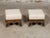 Wood Pair of English Regency 19th Century Footstools with Carved Feet and Gilt Trim For Sale - Image 7 of 11