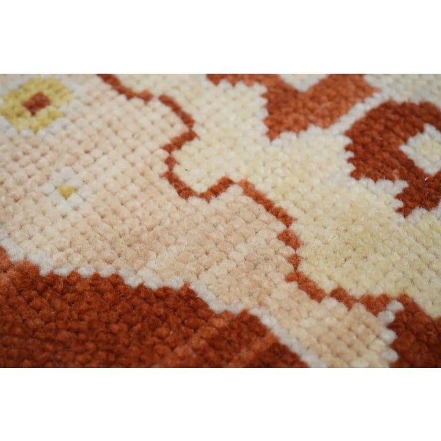 Early 21st Century Oushak Rug 6' X 9' For Sale - Image 5 of 12