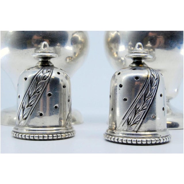 Silver Silver Salt and Pepper Shakers, Set of 2 For Sale - Image 8 of 10