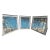 5-Piece Art Deco Beveled Leaded Glass Window Set Matching Transom & 4 Sidelights For Sale