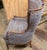Louis XVI Revival Carved Walnut Fauteuil Armchair With Fluted Legs and Striped Upholstery, 20th Century For Sale - Image 4 of 11