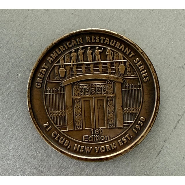 Late 20th Century "21" Club New York Bronze Coin For Sale - Image 5 of 7