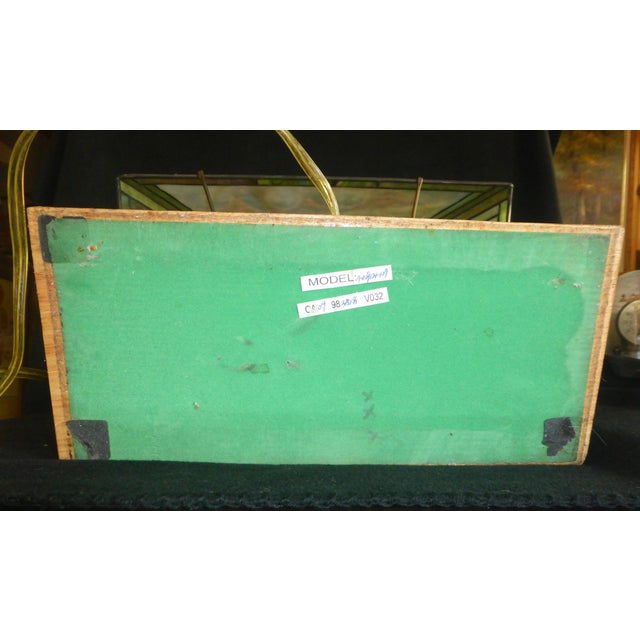 1990s 1990s Augusta National/Masters Golf 12th Hole Slag/Stained Glass Desk Lamp For Sale - Image 5 of 5