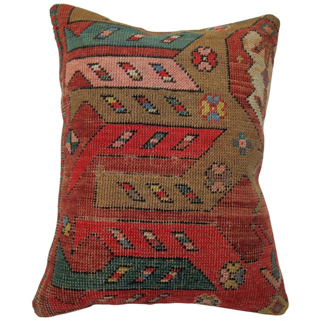 Pillow made from a Caucasian Karabagh rug. 14'' x 17''