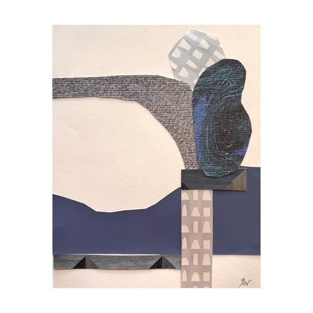 "Celestial Escapade" is an original mixed media collage on paper by Zac Woodiel. This is one of six pieces in the...