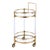 The Crystalin Bar Cart features two glass trays within a durable lucite frame, accented with gold-plated stainless steel....