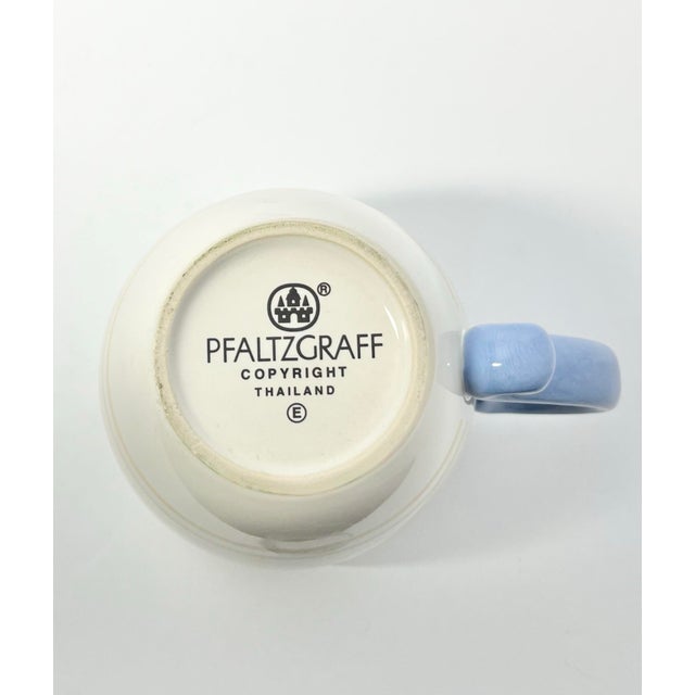 1990s 1990s Pfaltzgraff “Summer Breeze” Large Ceramic Mugs - Set of 6 For Sale - Image 5 of 5