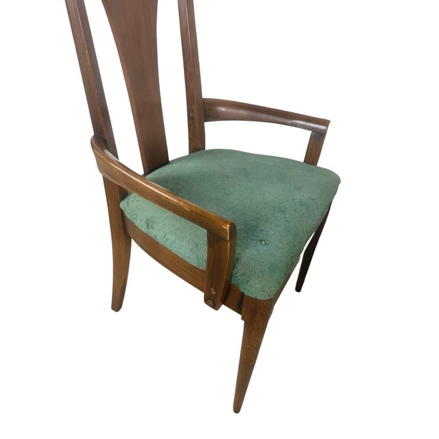 Mid-Century Sculptural High-Back Armchairs Attr. Broyhill Lenoir For Sale - Image 15 of 18