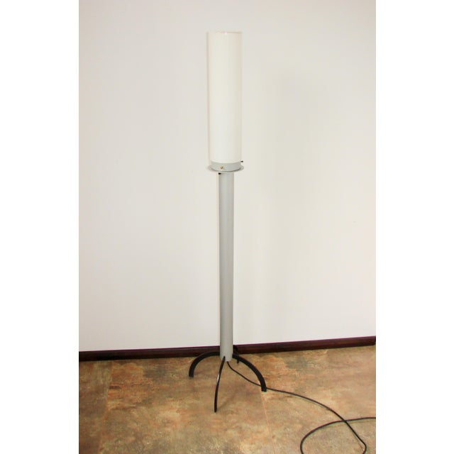 Vintage Floor Lamp in Glass and Metal, 1980s For Sale - Image 9 of 11