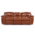 Natuzzi Style Brown Leather Modular Reclining Sofa This sofa measures: 94 wide x 39 deep x 39 inches high, with a seat...