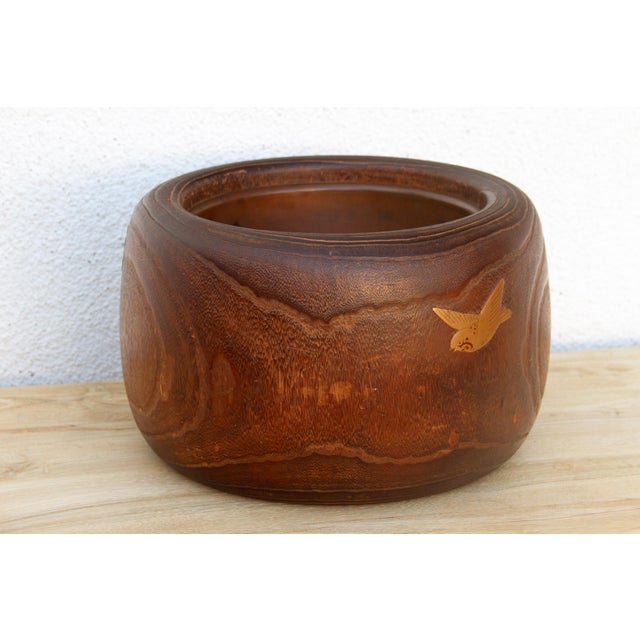 Japanese Large Meiji Period Japanese Inlaid Hibachi For Sale - Image 3 of 7