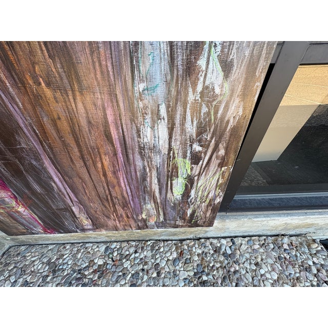 Late 20th Century Post-Modern Abstract Painting For Sale - Image 10 of 14