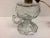 Shabby Chic Antique Egg Pattern Pressed Glass Electrified Oil Lamp For Sale - Image 3 of 9