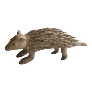 Vintage African Porcupine Sculpture
