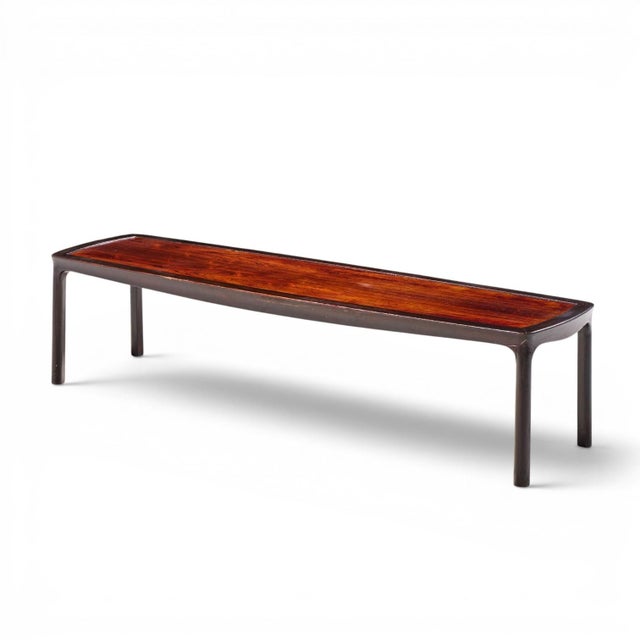 Brown Edward Wormley for Dunbar Mid Century Rosewood Coffee Table For Sale - Image 8 of 10