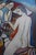 Mid 20th Century Modernist Hungarian Style Oil Painting Three Graces Homage to Béla Kádár (Framed) For Sale - Image 5 of 8