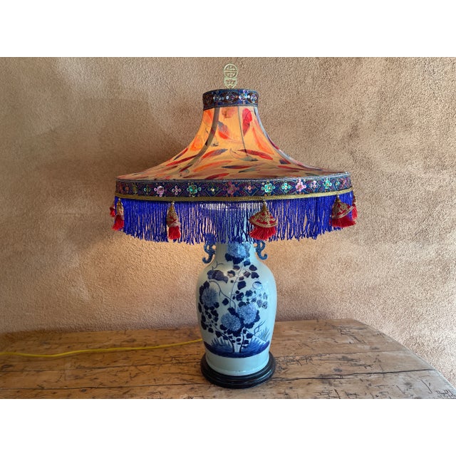 Metal Early 21st Century Penny Long Couture 'Bella' Lamp Shade For Sale - Image 7 of 12