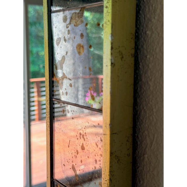 Antique Faceted Mirror A beautiful mirror with antiqued mirror framing a large beveled mirror. 50” x 40”
