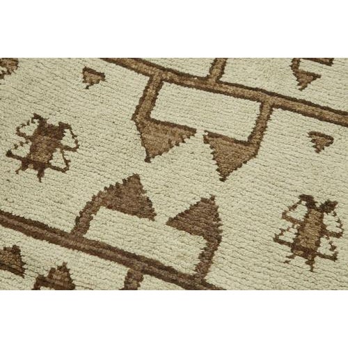 Beige Bohemian Runner Rug For Sale - Image 5 of 7