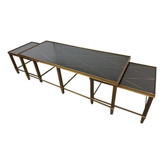 Italian Vintage Nesting Coffee Table Set, Set of Three For Sale