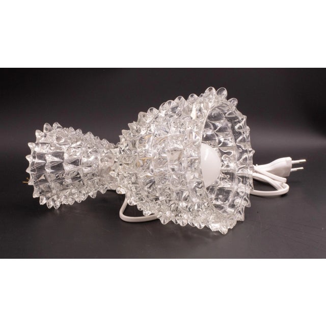 Rostrato Murano Glass Vase Table Lamp for Barovier & Toso, 1940s For Sale - Image 9 of 11