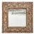 Baroque Painted and Carved Giltwood Mirror, 18th Century For Sale