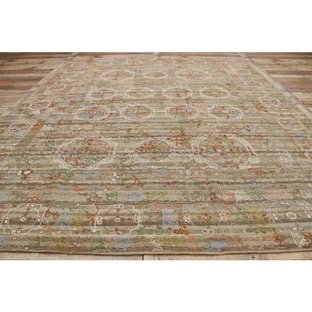 Textile Late 20th Century Vintage Afghan Uzbek Suzani Embroidered Kilim Rug, 07'09 X 09'04 For Sale - Image 7 of 9