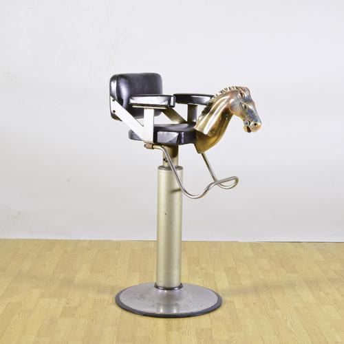 Vintage Children's Barbers Horse Chair, 1950s For Sale - Image 4 of 9