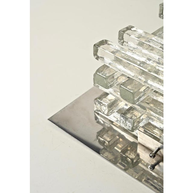 Jenga Glass Ceiling Light by Albano Poli for Poliarte, Italy, 1970s For Sale - Image 12 of 16