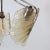 Vintage Italian Fixture With Textured Glass and Amber Accents For Sale - Image 9 of 12