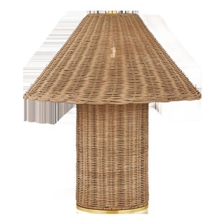 Mitzi Jeanette 20 in. 1 Light Table Lamp in Aged Brass Finish For Sale