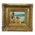 Late 20th Century Timeless Treasures Coastal Seascape Family on the Beach Oil Painting 20" For Sale