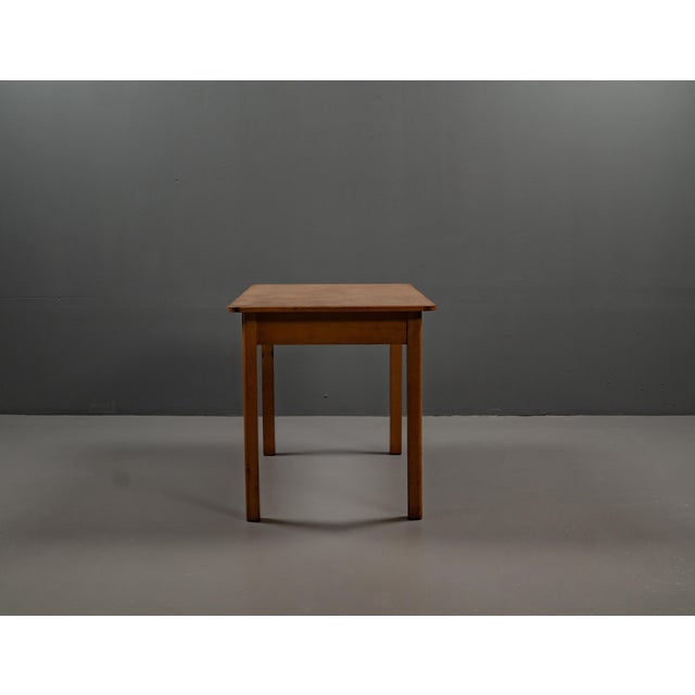 Bauhaus Table Made of Beech Wood with Linoleum, 1930s For Sale - Image 9 of 18
