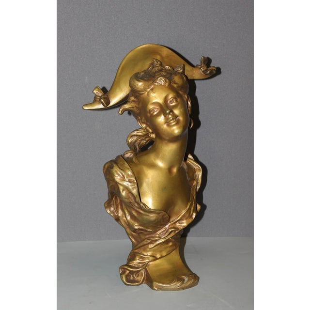 Luigi Balliani, Sculpture The Girl with the Bicorne Hat, 1900, Bronze For Sale - Image 14 of 14