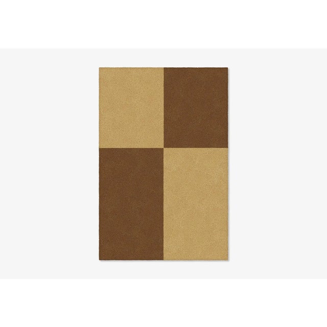 Contemporary Natural/Brown Shape in Rug from Marqqa For Sale - Image 3 of 3