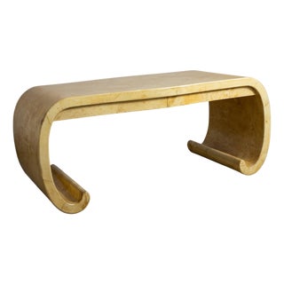 Parchment-Covered Desk, Attributed to Karl Springer, 1960-80s For Sale