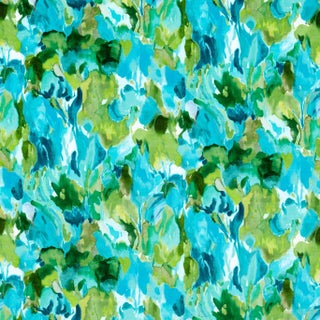 Harlequin Foresta Fabric in Forest/Amazonia/Lagoon For Sale