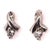 14 Kt White Gold And Diamond Drop Earrings 0.30 Total Diamond Weight 2 grams total weight.