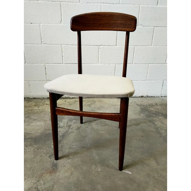 Wood Vintage Wood & Fabric Dining Chair, 1980s For Sale - Image 7 of 8