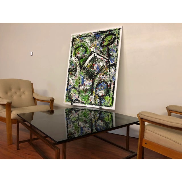 2020s Original Abstract Painting - Acrylic on Canvas For Sale - Image 5 of 9