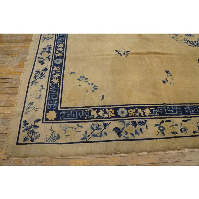 Textile Early 20th Century Chinese Peking Carpet For Sale - Image 7 of 9