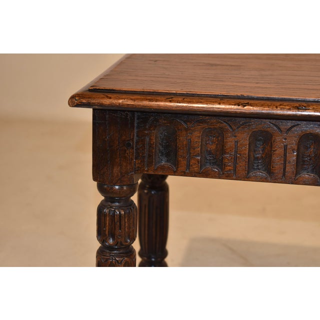 19th Century English Oak Joint Stool For Sale In Greensboro - Image 6 of 6