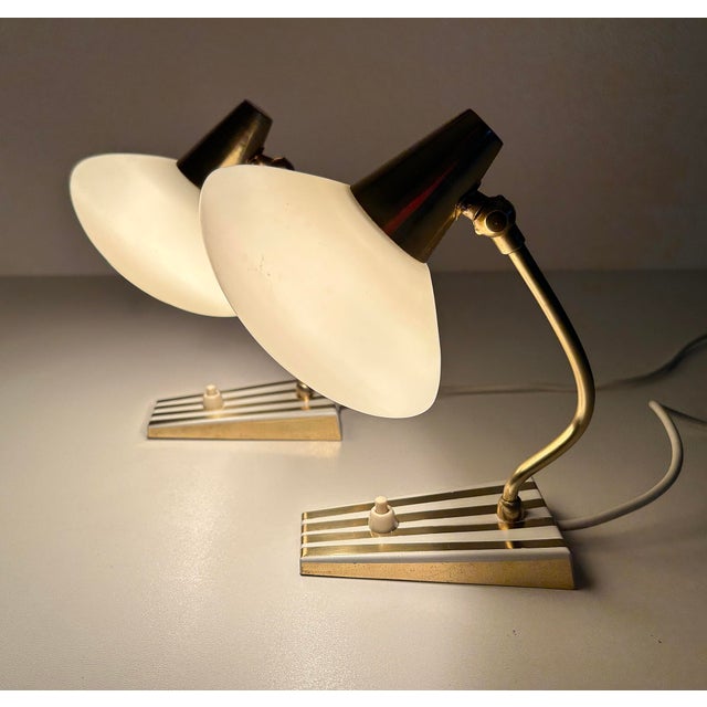 Vintage Bedside Table Lamps, 1950s, Set of 2 For Sale - Image 6 of 18